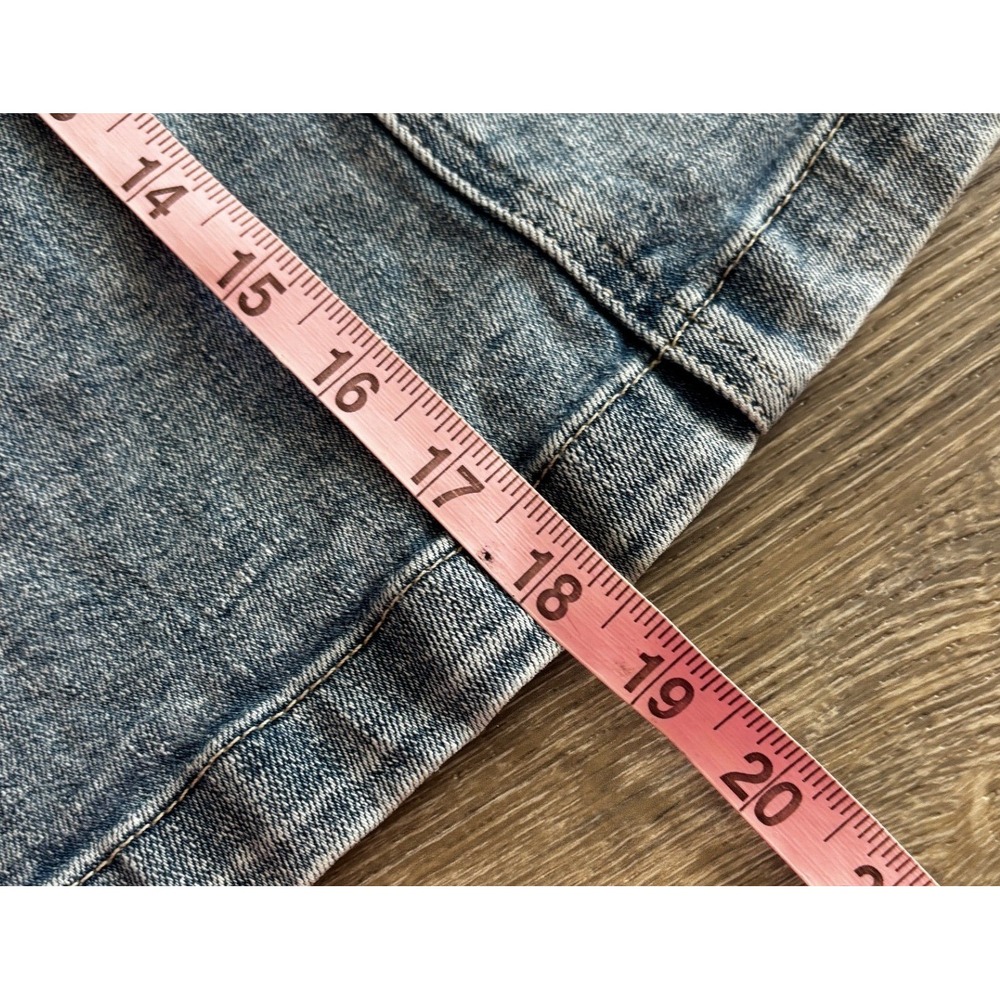 JAG On The Go Skort Blue Denim Pull On Stretch Jean Skirt Size 4 - Picture 7 of 7